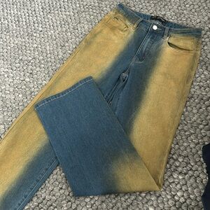 Finesse Vintage Design Bleach Straight Leg Jeans Size XS